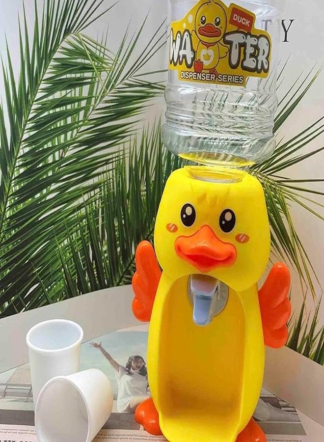 VEDHAK Water Dispenser Toy for Kids, Multi Cartoon Character Drinking Fountain Pumps Water, Juice & Milk Water Dispenser Toy Kids (Duck) - Image 4